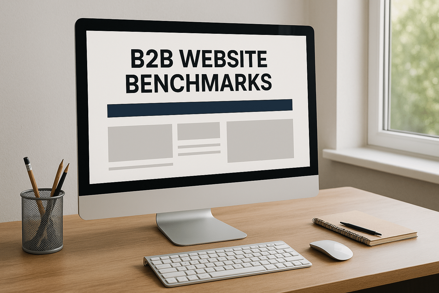 Chart showing website benchmarks