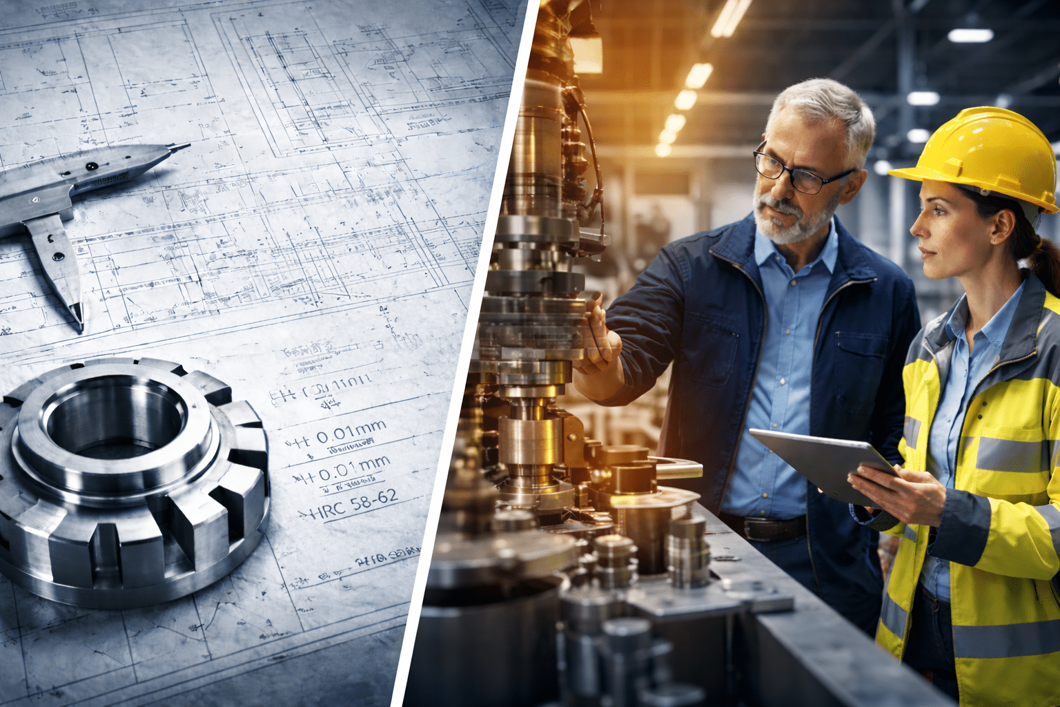 Factory blueprints and engineering solutions.